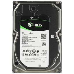 SEAGATE Жесткий диск Exos 7E10 ST4000NM000B, 4ТБ, HDD, SATA III, 3.5"