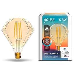 GAUSS Умная лампа IoT Smart Home E27 6.5Вт 720lm Wi-Fi (упак.:1шт) (1370112)