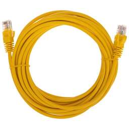 REXANT Патч-корд U/UTP, CAT 5e, RJ45-RJ45, 26AWG, LSZH, желтый, 5м