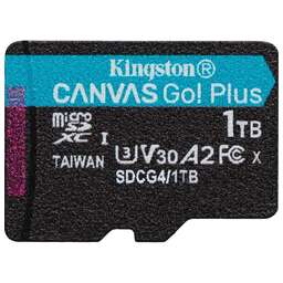 KINGSTON Флеш карта microSDXC 1TB SDCG4/1TB Canvas Go Plus V10 A2 + adapter