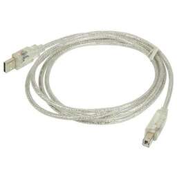 NINGBO Кабель USB A(m) USB B(m) 1.8м прозрачный (блистер)
