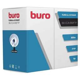 BURO Кабель сетевой BU-CCA-050FTP FTP 4 пары cat.5E solid 0.50мм CCA 305м серый