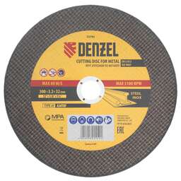 DENZEL Круг отрезной по металлу, 300 х 3,2 х 32 мм, A30TBF// 73795