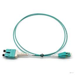 NEOMAX Оптический патчкорд (NMO-LC-SC-MM-5M) LC/UPC-SC/UPC, Uniboot OM4, Multimode, Duplex, 50/125, LSZH, Aqua, 5м