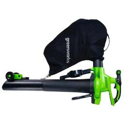 GREENWORKS Воздуходувка-пылесос GD40BVII пит.:от аккум. зеленый/черный