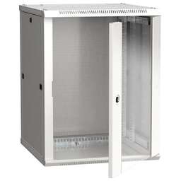 ITK Шкаф коммутационный Linea W (LWR3-18U66-GF) настенный 18U 600x600мм пер.дв.стекл задн.дв.стал.лист 90кг серый 500мм 41кг 200град. 900мм IP20 IK08 сталь