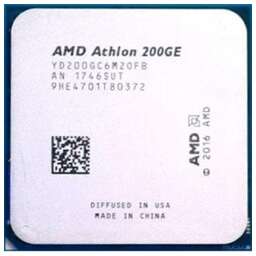 AMD CPU Athlon 200GE OEM (YD200GC6M2OFB) 3.2 GHz/2core/1+4Mb/SVGA RADEON Vega 3/35W/Socket AM4