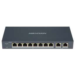 HIKVISION Коммутатор DS-3E0310P-E/M(B) 8x100Мбит/с 1x1Гбит/с 8PoE+ 60W неуправляемый