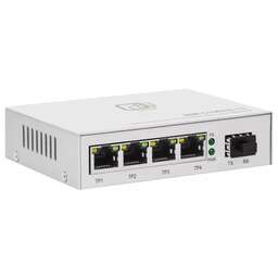 SNR Коммутатор -S1904G-1S (L2) 4x1Гбит/с 1SFP неуправляемый