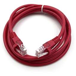 BURO Патч-корд UTP 4 пары cat.5E CCA molded 2м красный RJ-45 (m)-RJ-45 (m) (UTP-5E-2M-R)