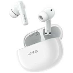 UGREEN Беспроводные наушники WS200 (15158) Earbuds HiTune T6 Active Noise-Cancelling. Цвет: белый