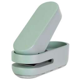 DELI Дырокол NS088green макс.:10лист. пластик зеленый отв.:1