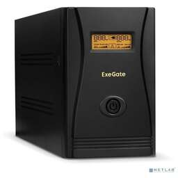 Exegate EP285501RUS ИБП ExeGate SpecialPro Smart LLB-1500.LCD.AVR.C13.RJ <1500VA/950W, LCD, AVR, 6*IEC-C13, RJ45/11, Black>