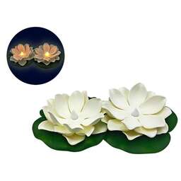 PARK Фигурка прудовая Кувшинка с подсветкой, белая (2 шт) (109265)