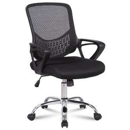 BRABIX Кресло Next MG-318, на колесиках, сетка/ткань, черный [531834]