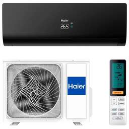 HAIER Сплит-система инверторная Flare HSU-12HFM4B03/R3(SDB) настенная, до 35м2, 11940 BTU, с голосовым помощником, (комплект из 2-х коробок), черный