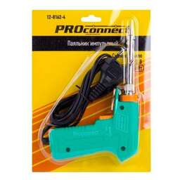 PROCONNECT (12-0162-4) ПАЯЛЬНИК-ПИСТОЛЕТ ИМПУЛЬСНЫЙ , 30 ВТ / 130 ВТ, 230 В, СЕРИЯ CLASSIC