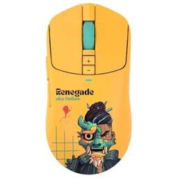 A4TECH Мышь беспроводная Bloody R72 Ultra Duo Renegade Sunset, игровая, радио, оптическая, USB, USB-C, 20000dpi, желтый и рисунок