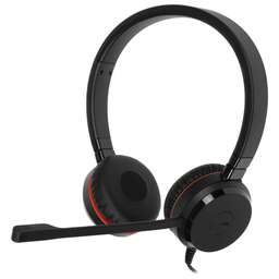 JABRA Наушники с микрофоном Evolve 20 SE черный 1.2м накладные USB оголовье (4999-823-309)