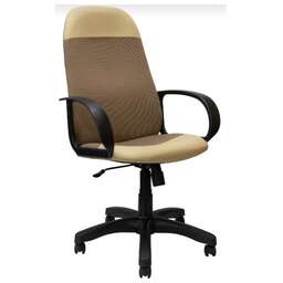 ЯРКРЕСЛА Кр33 ТГ ПЛАСТ С12(ткань бежевая+коричневая)/ЭКО2(экокожа слоновая кость)