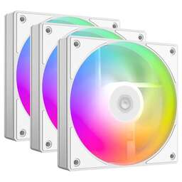 ID-COOLING Вентилятор Fan AS-120-ARGB-W TRIO WHITE / PWM / Silent/ 3pack