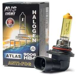 AVS Галогенная лампа ATLAS ANTI-FOG BOX желтый HB4/9006.12V.51W.коробка 1шт