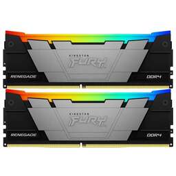 KINGSTON Память DDR4 2x8GB 4600МГц KF446C19RB2AK2/16 Fury Renegade RGB RTL Gaming PC4-36800 CL19 DIMM 288-pin 1.5В kit single rank с радиатором Ret