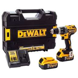 DEWALT Ударная дрель-шуруповерт DCD796P2-QW, 5Ач, с двумя аккумуляторами