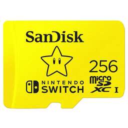 SANDISK Карта памяти microSDXC UHS-I card for Nintendo Switch 256GB. Цвет: желтый