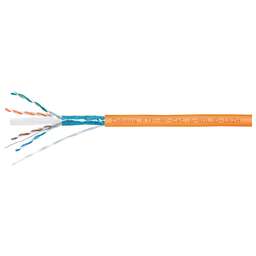 CABEUS Кабель информационный FTP-4P-CAT.6-SOLID-LSZH кат.6 SF/UTP 4 пары 0.55AWG LSZH внутренний 305м оранжевый