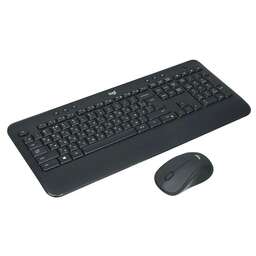 LOGITECH Клавиатура + мышь MK540 клав:черный мышь:черный USB беспроводная slim Multimedia (920-008686)