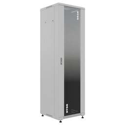 NTSS Шкаф коммутационный Премиум ( -R32U6060GS) напольный 32U 600x600мм пер.дв.стекл металл 900кг серый 510мм 63.2кг 1542мм IP20 сталь