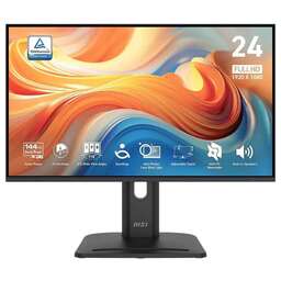 MSI Монитор 23.8" Pro MP245PG E14 черный IPS LED 16:9 HDMI M/M матовая HAS Piv 300cd 178гр/178гр 1920x1080 144Hz VGA DP FHD 5.25кг