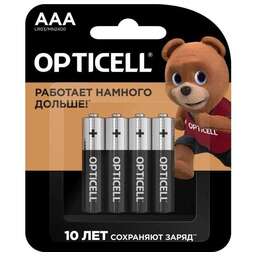OPTICELL Батарея Basic LR03 AAA (4шт) блистер