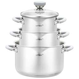VITEK Набор кастрюль Вкус жизни VT-SS1226, 6 предметов