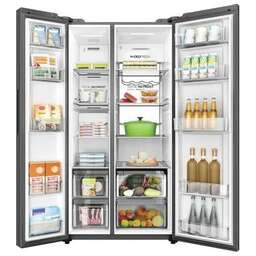 HAIER Холодильник двухкамерный HRF-600DM7ERU Side by Side, инверторный, нержавеющая сталь
