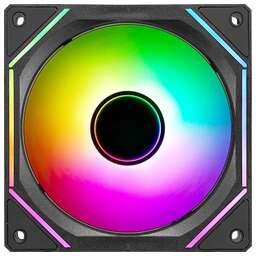 FORMULA Вентилятор Air Bridge 3шт, 120мм, 4-pin, 1500об/мин, 19 - 27.5 дБ, ARGB, черный, Ret [air bridge bk]