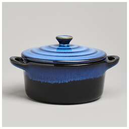 AGNESS ГОРШОЧЕК ДЛЯ ЗАПЕКАНИЯ REACTIVE BLUE 18,5*14,5*6,5/10СМ 600 МЛ 780-132