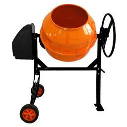 МАСТЕР Бетономешалка строительная 220 литров БМ-220, чугунный венец