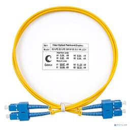 Cabeus FOP(d)-9-SC-SC-1m Шнур оптический duplex SC-SC 9/125 sm 1м LSZH