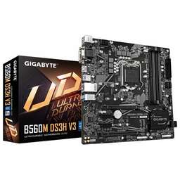 GIGABYTE Материнская плата B560M DS3H V3 (LGA1200/H470/4xDDR4/mATX/VGA, DVI, HDMI) (B560M DS3H V3)