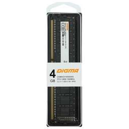 DIGMA Оперативная память DGMAD31600004S DDR3 - 1x 4ГБ 1600МГц, DIMM, Ret