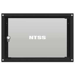 NTSS Шкаф коммутационный Lime ( -WL6U5545GS-BL) настенный 6U 550x450мм пер.дв.стекл несъемн.бок.пан. 30кг черный 370мм 9.6кг 110град. 370мм IP20 сталь