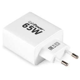 DIGMA Сетевое зарядное устройство DPW6B, USB-A, 2xUSB-C, 65Вт, 3.25A, белый [dpw6b5gx12wh]