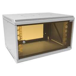 SUPRLAN Шкаф коммутационный ТВЛ-6U-600-450-СР 05-1063 настенный, стеклянная передняя дверь, 6U, 600x360x450 мм