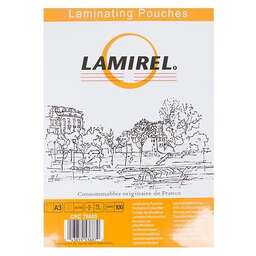 FELLOWES Пленка для ламинирования Lamirel, 75мкм, 100шт., глянцевая, A3