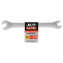 AVS TOOLS Ключ гаечный рожковый (08х09 мм) AVS K10809