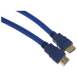 NONAME Кабель аудио-видео HDMI (m)/HDMI (m) 10м. феррит.кольца позолоч.конт. синий