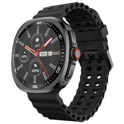 TECNO Смарт-часы Watch Neo 1.43" AMOLED корп.черный рем.черный/оранжевый разм.брасл.:130-210мм (WN01)