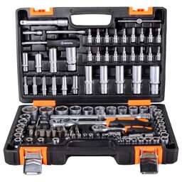 ВИХРЬ Набор инструментов, 1/2", 1/4", CrV, в кейсе 108 предметов